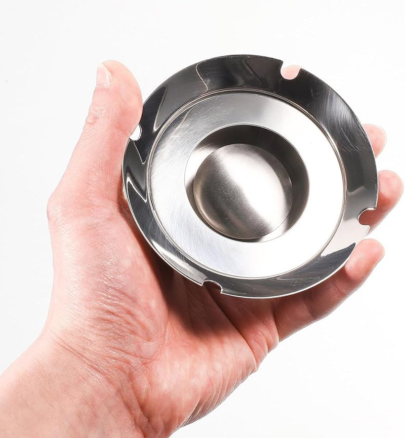 Stainless Steel Smokeless Ashtray Nordic Minimalist Portable Ash Holder Indoor Outdoor - Image 5