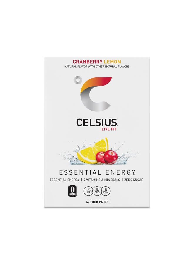 CELSIUS مشروب الطاقة بنكهة التوت البري والليمون، خالي من السكر (14 عود في العبوة) - Image 5