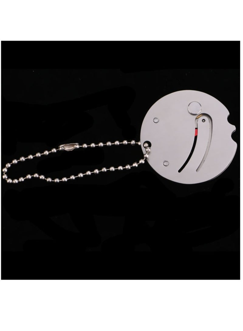 ارواق سكين صغير محمول قابل للطي للعملات المعدنية EDC أداة حمل جيب صغير سلسلة مفاتيح معلقة بقاء في الهواء الطلق أزرق - Image 2