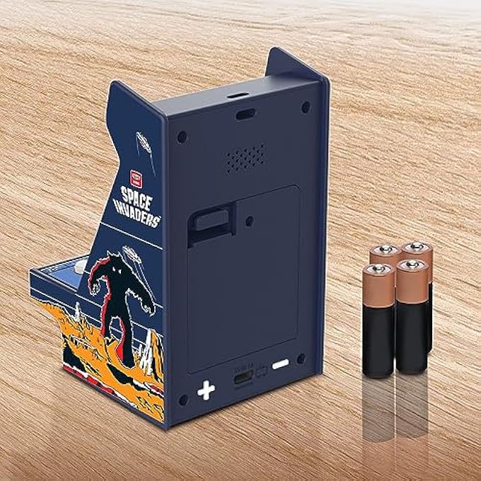 SPACE INVADERS NANO PLAYER - 4.5" FULLY PLAYABLE PORTABLE MINI ARCADE MACHINE, 2.4" SCREEN COLOR DISPLAY - Image 4