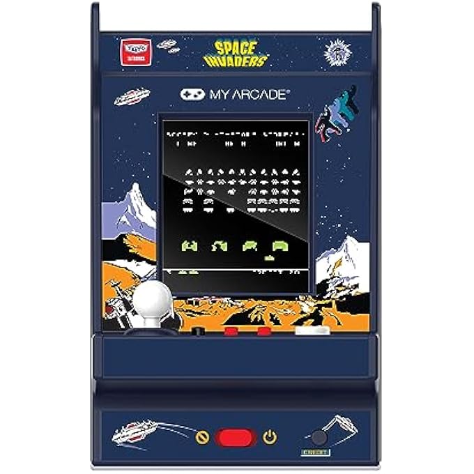SPACE INVADERS NANO PLAYER - 4.5" FULLY PLAYABLE PORTABLE MINI ARCADE MACHINE, 2.4" SCREEN COLOR DISPLAY - Image 3