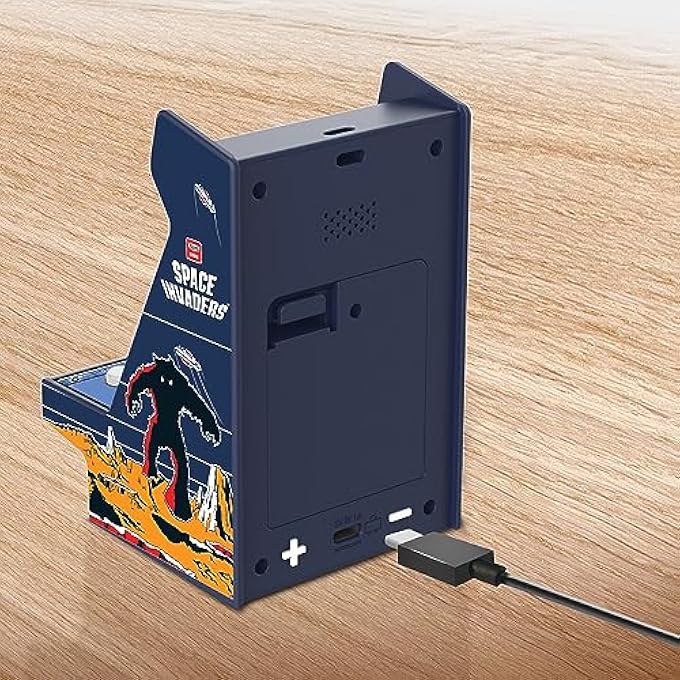 SPACE INVADERS NANO PLAYER - 4.5" FULLY PLAYABLE PORTABLE MINI ARCADE MACHINE, 2.4" SCREEN COLOR DISPLAY - Image 5