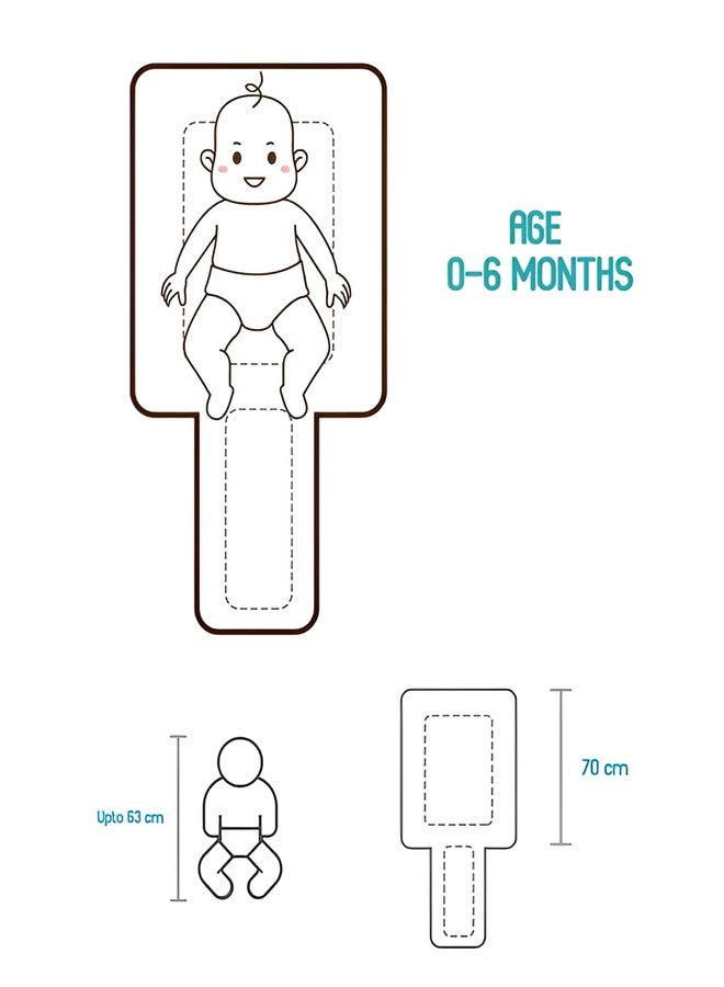 FILLOXY Baby Sleeping Bag in Muslin Cotton Material for Newborns | Soft & Skin Friendly Wrapper Lightweight Cushioned Infant Sack Easy to Carry Wash 0-6 Months (Caterpillar Green) - Image 5
