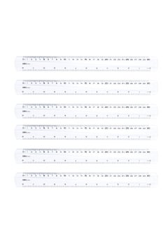 Deli 6-Piece Plastic Ruler With 30cm Length  - Image 1