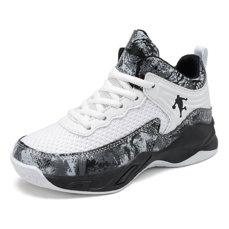 Childrens Basketball Shoes Spring and Summer 2023 New Breathable Mesh Boys Sports Shoes Primary School Training Running Shoes Cross-Border Red - Image 3