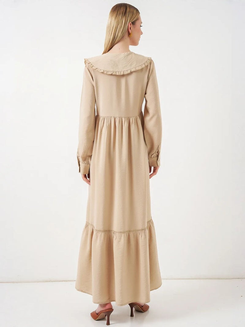 BIG DART BDART Maxi Dress with Baby Collar and Button Closure - Image 5