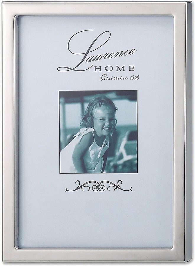Lawrence Frames 710657 Silver Standard Metal 5x7 Picture Frame - Image 1