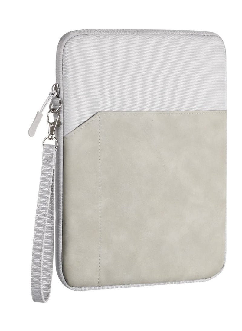 9-11 Inch Tablet Sleeve Bag Carrying Case for iPad Pro 11 2021-2018 Air 5/4 10.9 10.2 Galaxy Tab A8 10.5/Tab S8 11" Surface Go 2/1 Protective with Pocket Light Gray  - Image 4