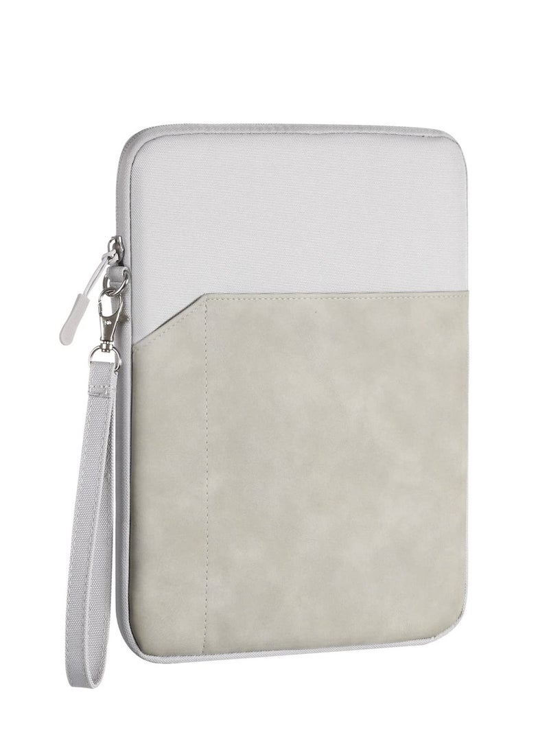 9-11 Inch Tablet Sleeve Bag Carrying Case for iPad Pro 11 2021-2018 Air 5/4 10.9 10.2 Galaxy Tab A8 10.5/Tab S8 11" Surface Go 2/1 Protective with Pocket Light Gray  - Image 1