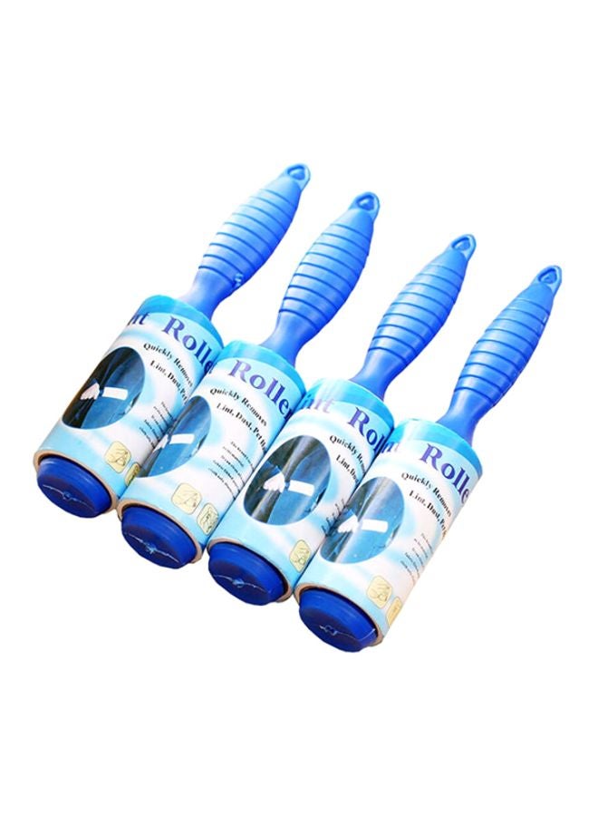 4-Piece Hair Remover Dust Brush Blue - Image 3