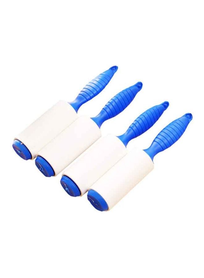 4-Piece Hair Remover Dust Brush Blue - Image 1