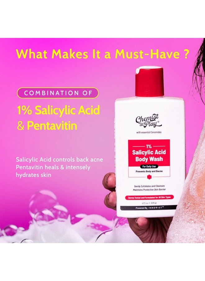 1% Salicylic Acid Body Wash 473Ml | Paraben & Sls Free | Gentle Exfoliating Shower Gel | Prevents Body Acne, Bumpy Skin & Deep Cleanses Skin | For Men & Women - pzsku/Z0F4535F31B47E4767C7BZ/45/_/1733730110/0936d390-bb6b-42a7-9019-fa89a889b0b7