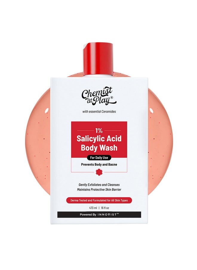 1% Salicylic Acid Body Wash 473Ml | Paraben & Sls Free | Gentle Exfoliating Shower Gel | Prevents Body Acne, Bumpy Skin & Deep Cleanses Skin | For Men & Women - pzsku/Z0F4535F31B47E4767C7BZ/45/_/1733730115/f36aced7-f5fa-4f33-b814-dbbbd093bdc3