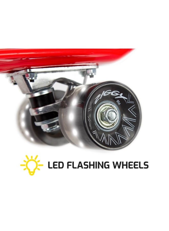 Ziggy Ziggy Skateboard (22 in, Red)  - Image 2