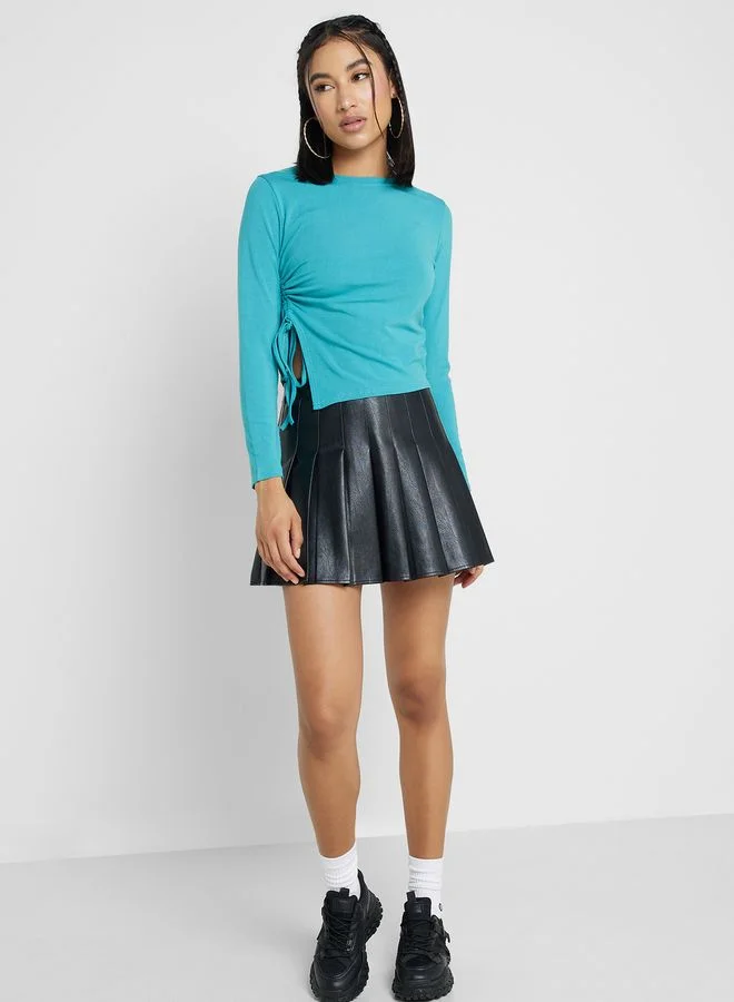 Ginger Side Drawstring Detaill Top