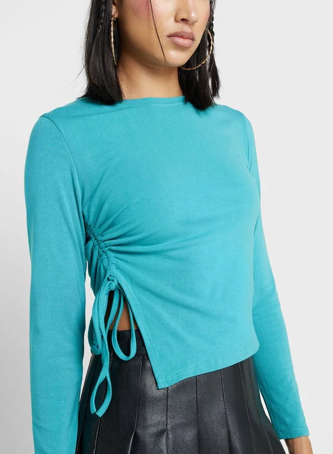 Ginger Side Drawstring Detaill Top