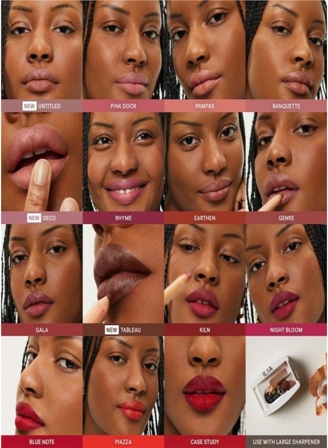 ILIA Lip Sketch Hydrating Lipstick + Lip Liner Crayon 2.8ml – 2-in-1 Creamy Longwear Lip Color Deco - Image 5