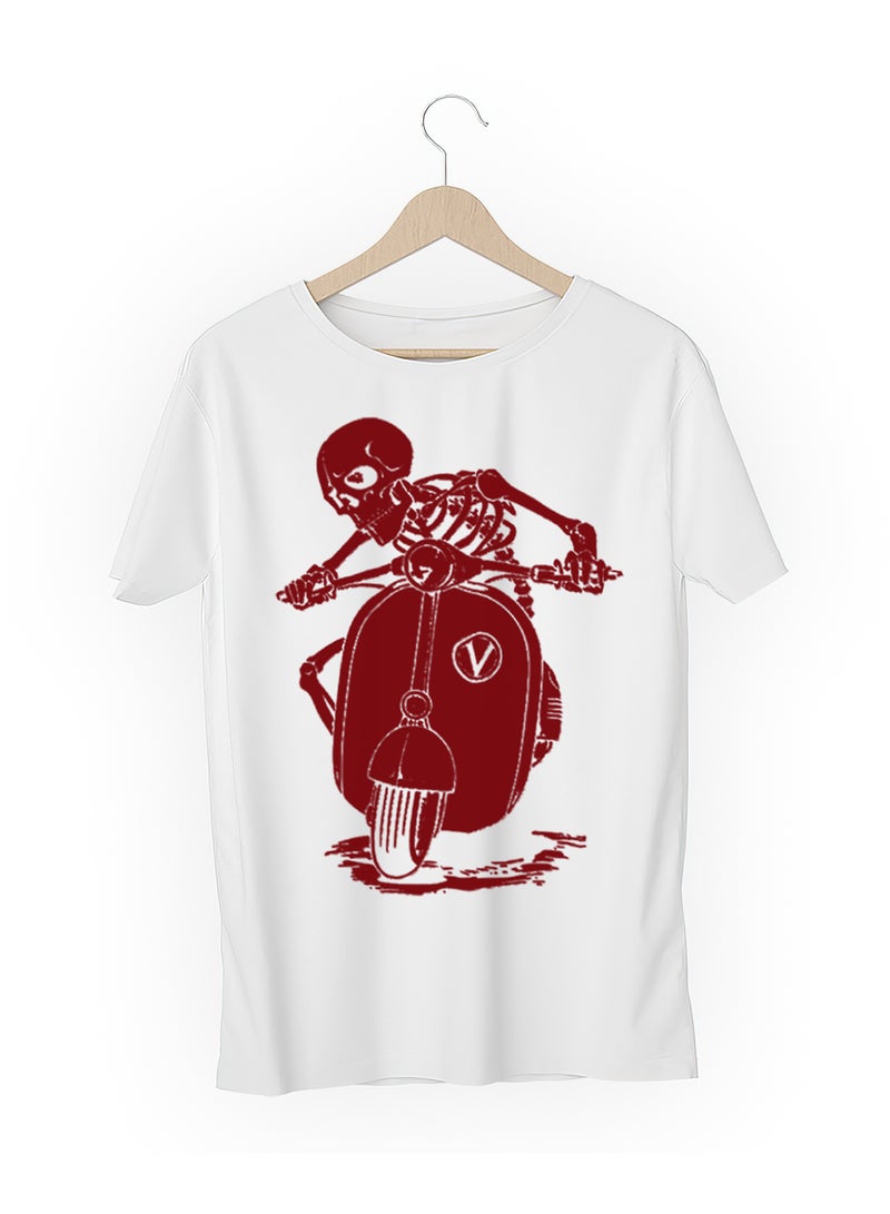Fashion World Cotton T-shirt Printed with High-quality Skull - Image 3