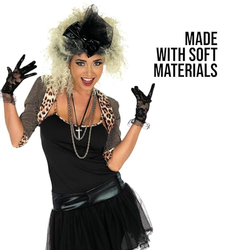 fun shack 80s Pop Star Costumes for Women, Vintage Pop Star Outfit 80s, Halloween Costume for Women, Medium - Image 4