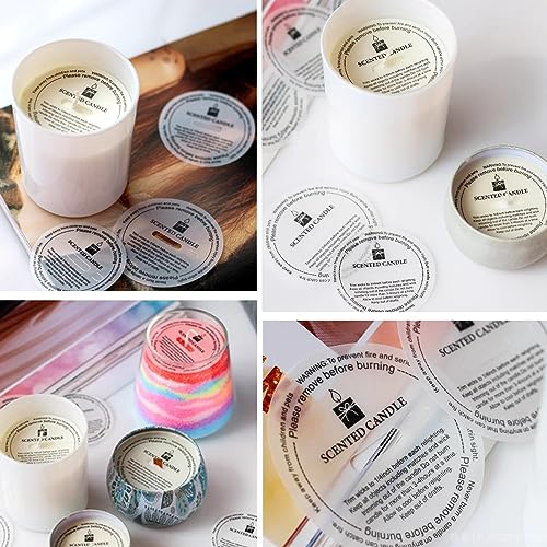 Honbay 100PCS Paper Candle Protectors - Pull Tab Lids for Craft Candle Making & Dust Protection (55mm) - Image 3