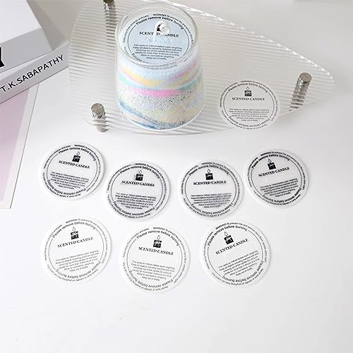 Honbay 100PCS Paper Candle Protectors - Pull Tab Lids for Craft Candle Making & Dust Protection (55mm) - Image 4