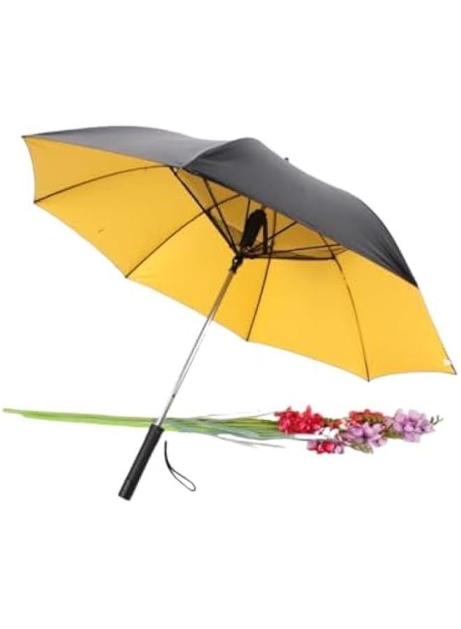 HOOKOR Sun Umbrella with Fan, 2in 1 Outdoor Cooling Fan UV Umbrella with Power BankFunction, Fan Cooling Summer Umbrella for Outdoor Beach Camping Walking - Image 1