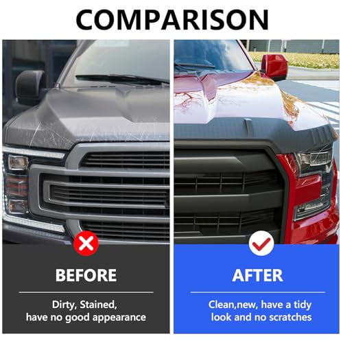 Xipoo Hood Deflector Compatible with 2015-2020 Ford F150 Hood Protector Shield Replacement for 2015-2020 Ford F-150 Accessories - Image 2