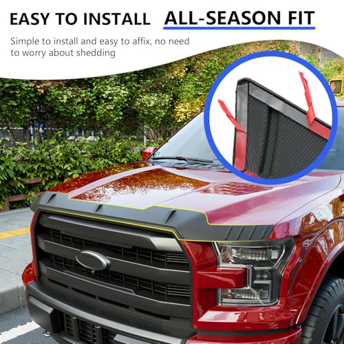 Xipoo Hood Deflector Compatible with 2015-2020 Ford F150 Hood Protector Shield Replacement for 2015-2020 Ford F-150 Accessories - Image 4