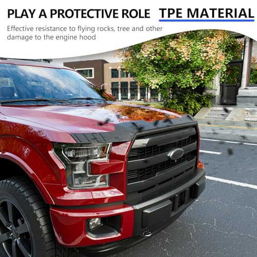 Xipoo Hood Deflector Compatible with 2015-2020 Ford F150 Hood Protector Shield Replacement for 2015-2020 Ford F-150 Accessories - Image 5