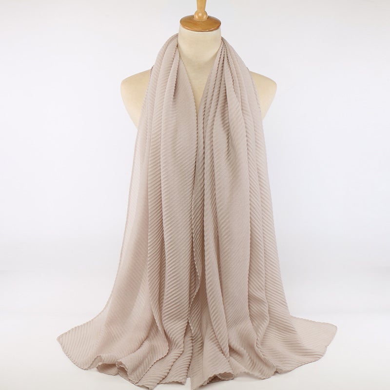New Cotton Solid Color Womens Scarf Breathable Fashion 6# Pink  - Image 4