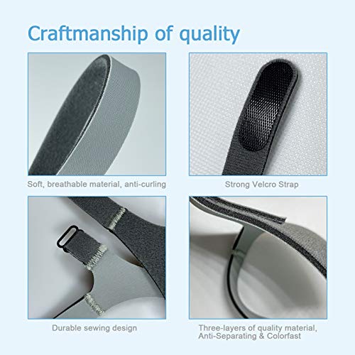 Heathorn Amara View CPAP Mask Headgear Replacement Strap Soft and Comfortable Fabric Straps for Respironics Amara View Mask Size Standard (Strap Only - 2 Pack) - Image 3