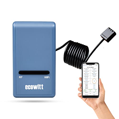 Ecowitt GW1100 Wi-Fi Weather Station Sensor Gateway with Temperature, Humidity and Atmospheric Pressure 3-in-1 Probe Sensor(1X GW1100 WiFi Gateway) - Image 1