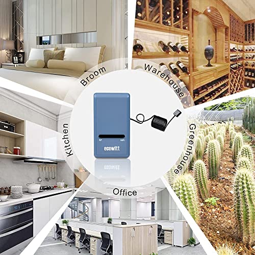Ecowitt GW1100 Wi-Fi Weather Station Sensor Gateway with Temperature, Humidity and Atmospheric Pressure 3-in-1 Probe Sensor(1X GW1100 WiFi Gateway) - Image 4