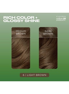 CLAIROL Natural Instincts Demipermanent Hair Dye 6 Light Brown Hair Color Pack Of 1  - Image 4