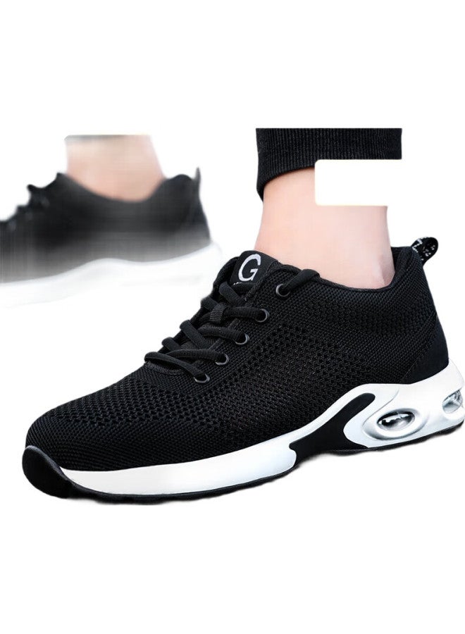 Jingtu Men'S Safety Shoes Steel Toe Cap Anti-Smashing Anti-Piercing Lightweight Comfortable Breathable Odor-Resistant Safety Work Shoes 2007 Size 40 - Image 2