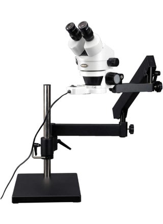 AmScope SM7BFRL Professional Binocular Stereo Zoom Microscope WH10x Eyepieces 7X45X Magnification 07X45X Zoom Objective 8W Fluorescent Ring Light ArticulatingArm Boom Stand 110V120V - pzsku/Z0F45892C8F7DE35A69FFZ/45/1747233305/3d7e3bdf-1949-4202-a325-73826342a52b
