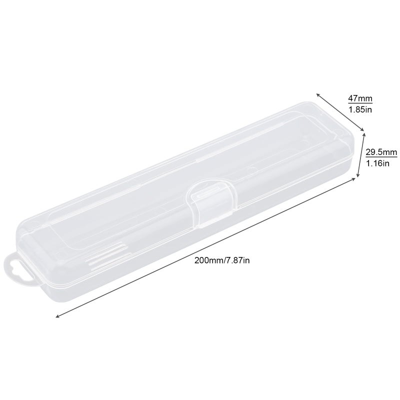OriGlam Transparent Tableware Storage Case, Portable Flatware Utensil Box, Clear Cutlery Organziers Container for Travel Camping Picnic (7.8 x 1.8 x 1.1 inch) - Image 5