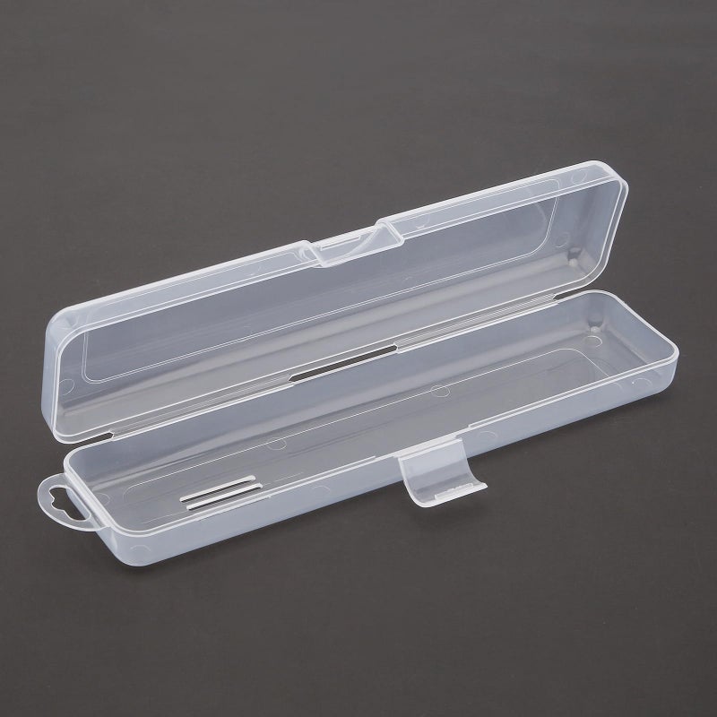 OriGlam Transparent Tableware Storage Case, Portable Flatware Utensil Box, Clear Cutlery Organziers Container for Travel Camping Picnic (7.8 x 1.8 x 1.1 inch) - Image 1