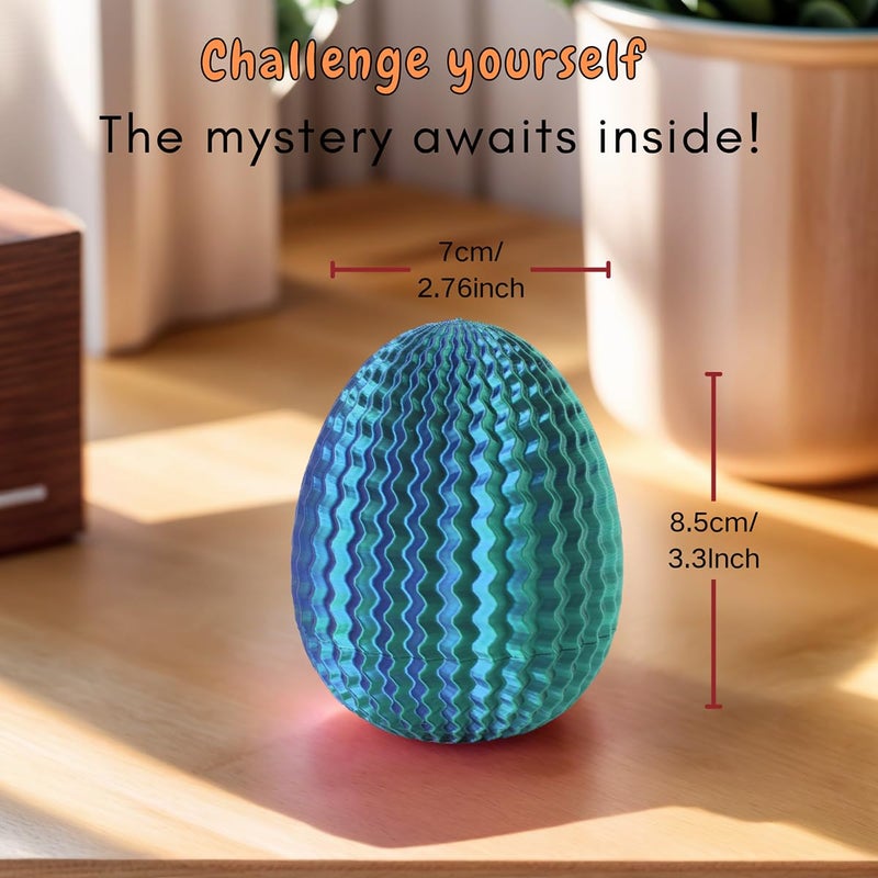 JHBEEY 2026 Creative Gift Box: Easter Egg Mystery Puzzle with Hidden Compartment, Reusable Brain Teaser Game for Adults & Kids, Money Gift Ideas for Birthday Christmas Party Celebration - Image 2