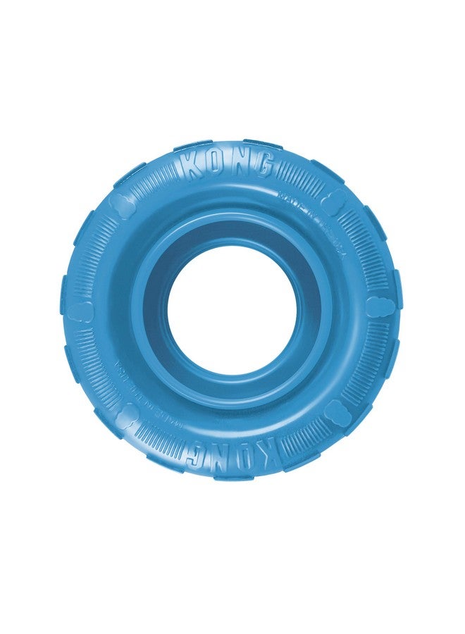 Kong Puppy Tires  Dog Chew Toy For Puppies  Stuffable Dog Toy For Treats & Snacks  Natural Rubber Chew Toy For Teething Puppy  For Small Puppies  Assorted Colors - Image 1