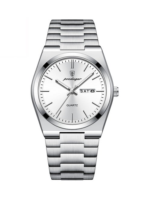 Stainless Steel Back Waterproof Men Watch - 49304