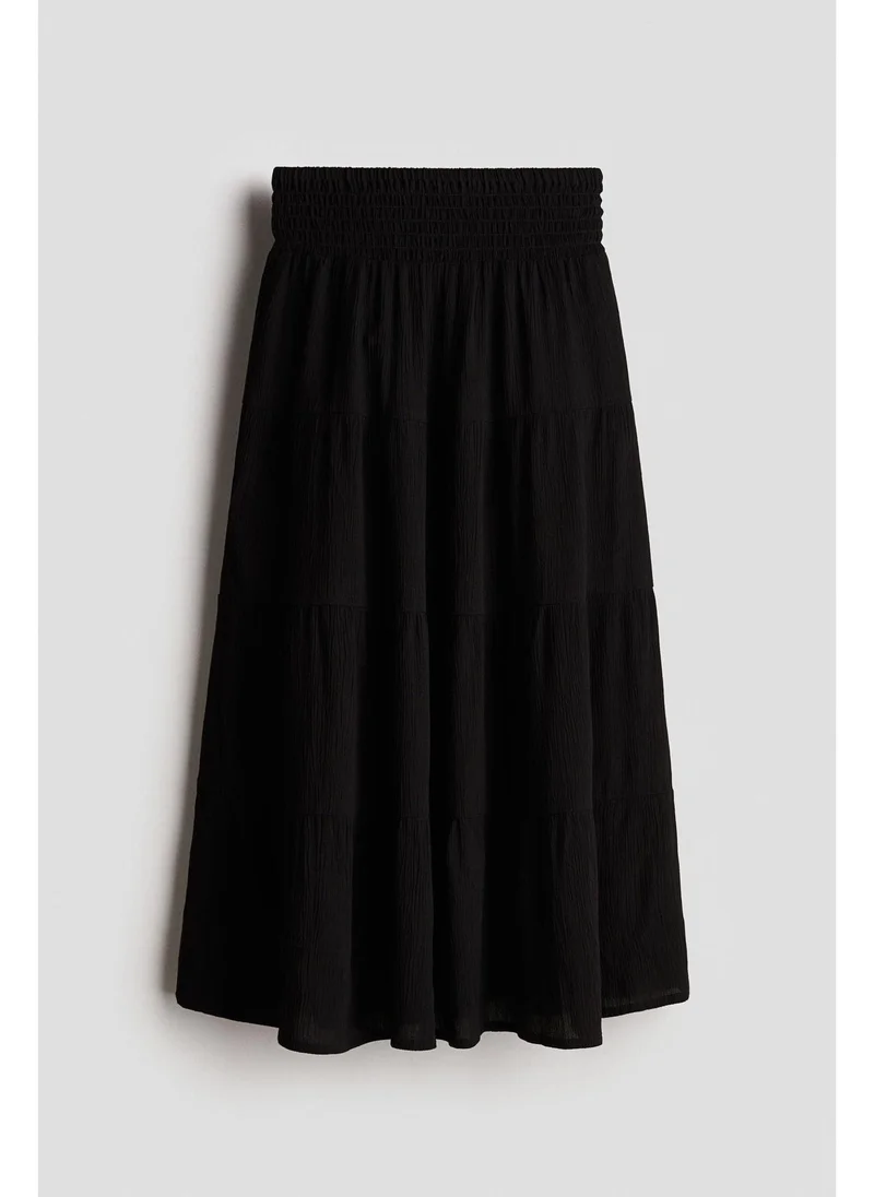 اتش اند ام Smocked tiered skirt