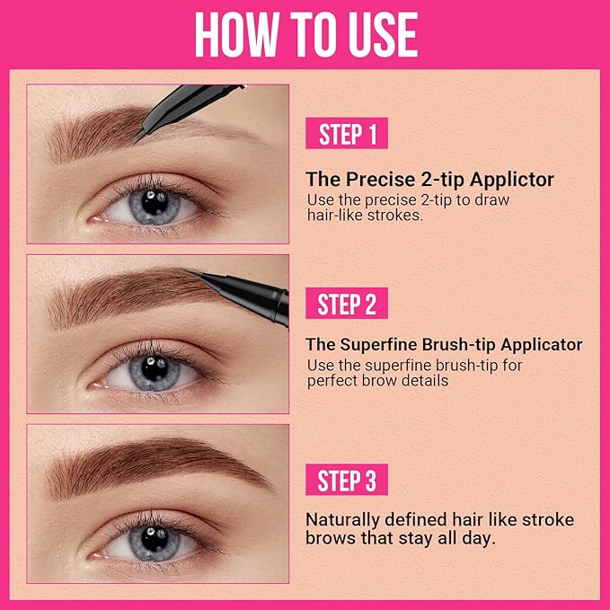iMethod Curved Eyebrow Pen Eyebrow Pencil 2in1 DualEnded Eyebrow Pen with Curved Tip and Precise BrushTip Microblading Eyebrow Pen for Natural HairLike Brows Long Lasting Dark Brown - Image 5