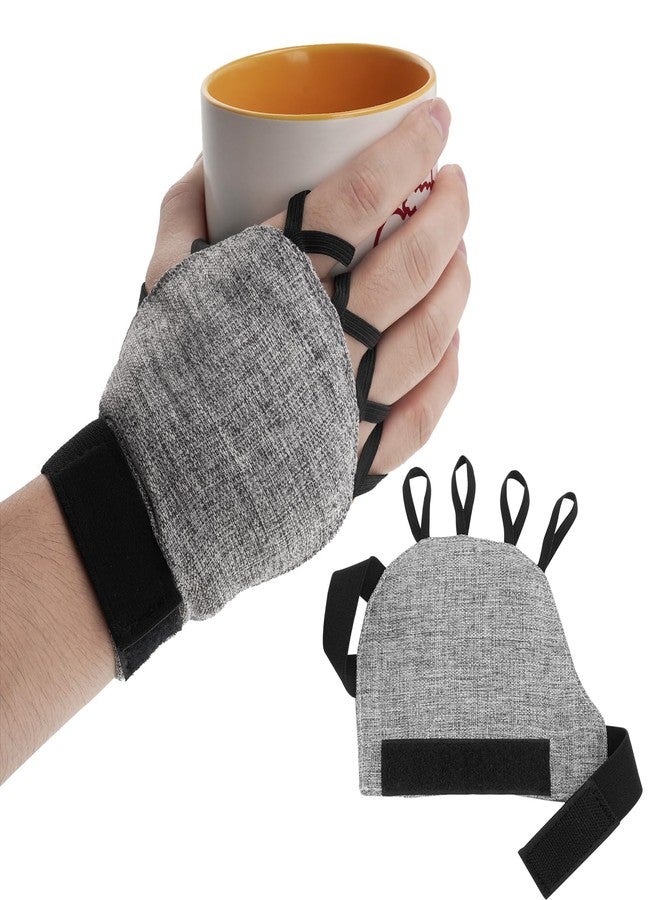 Zipcase Large Size Weighted Gloves for Tremors to Provide Hand Stability and Improve Hand Dexterity, Perfect Writing Weights & Hand strengthening Tool (1/2lb, Right） Gray - Image 1