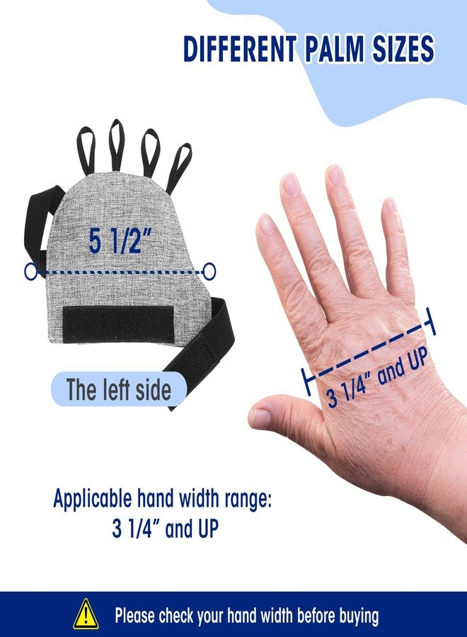 Zipcase Large Size Weighted Gloves for Tremors to Provide Hand Stability and Improve Hand Dexterity, Perfect Writing Weights & Hand strengthening Tool (1/2lb, Right） Gray - Image 2