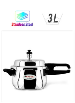 BUTTERFLY Butterfly Stainless Steel 3-Liter Curve Pressure Cooker  - Image 1