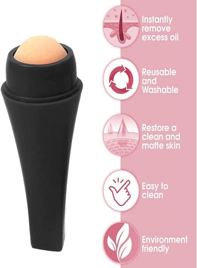 Shrevi Face Oil Absorbing Roller for Oily Skin - Reusable Volcanic Stone Oil Control Roller, Portable Face Oil Remover, Shine Remover for Makeup, Blotting Roller for Women & Men - Image 2
