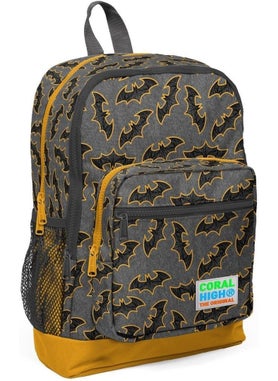 CORAL HIGH Bat Patterned Nutrition School Bag + Pen Holder  - Image 2