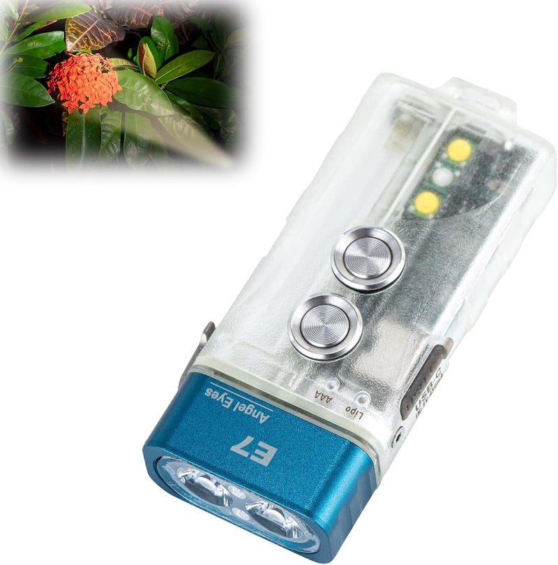 RovyVon E7U Keychain Torch - 500 Lumens Rechargeable Flashlight with Sidelight and Waterproof Design - Image 1