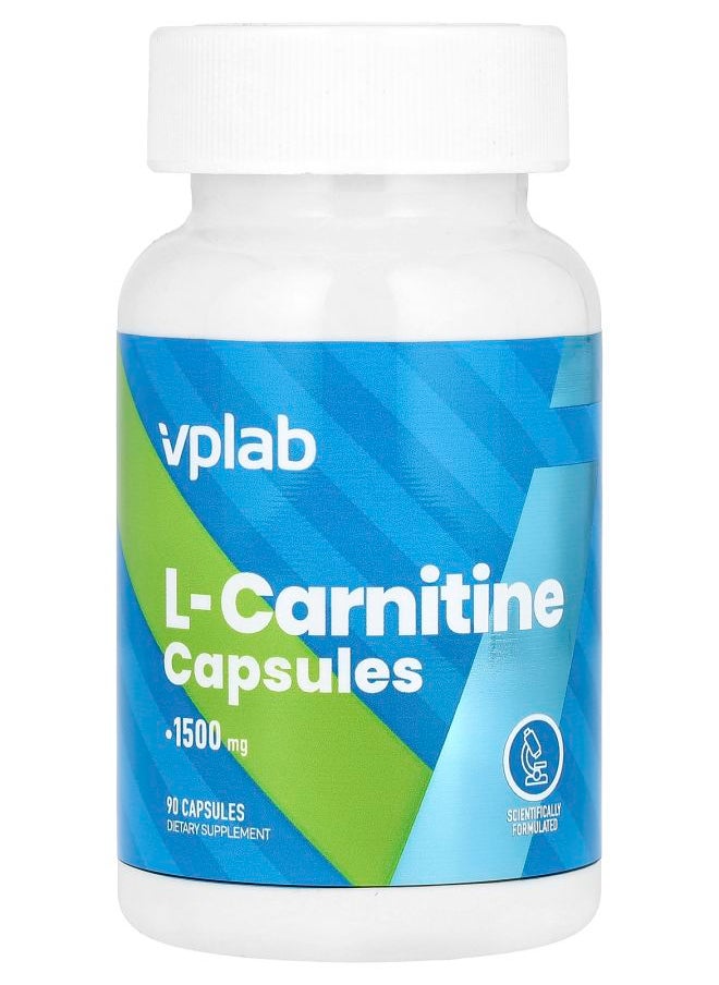 vplab L-Carnitine 1500 mg 90 Capsules (500 mg per Capsule) 